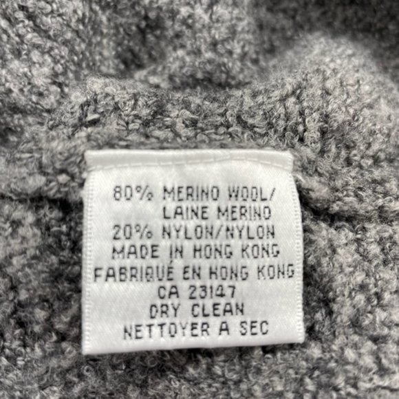 Soft, Oversized Mock Turtleneck Talbots Wool Blend Cableknit Sweater - Picture 7 of 7